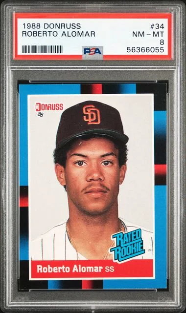 1988 Donruss Roberto Alomar Rated #34 card image
