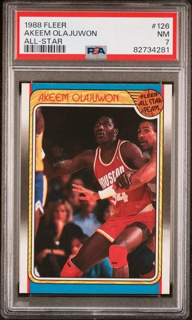 1988 Fleer Akeem Olajuwon All-Star #126 card image