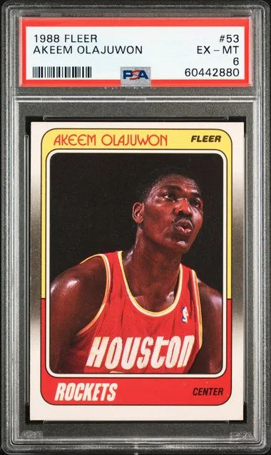 1988 Fleer Akeem Olajuwon #53 card image