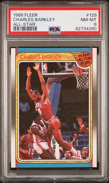 1988 Fleer Charles Barkley All-Star #129 card image