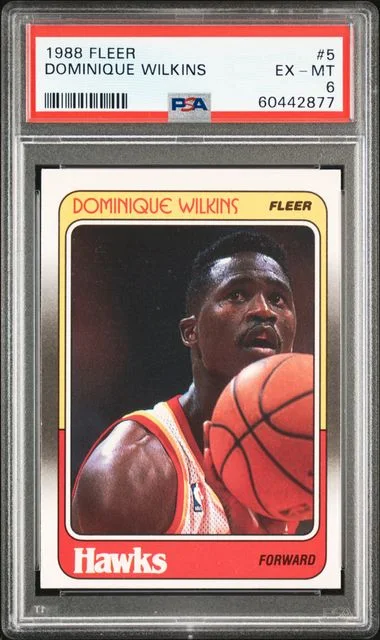 1988 Fleer Dominique Wilkins #5 card image