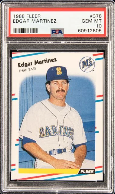 1988 Fleer Edgar Martinez #378 card image