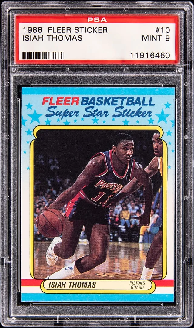 1988 Fleer Isiah Thomas Sticker #10 card image