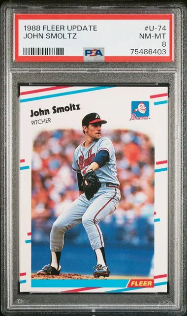 1988 Fleer John Smoltz Update #U-74 card image
