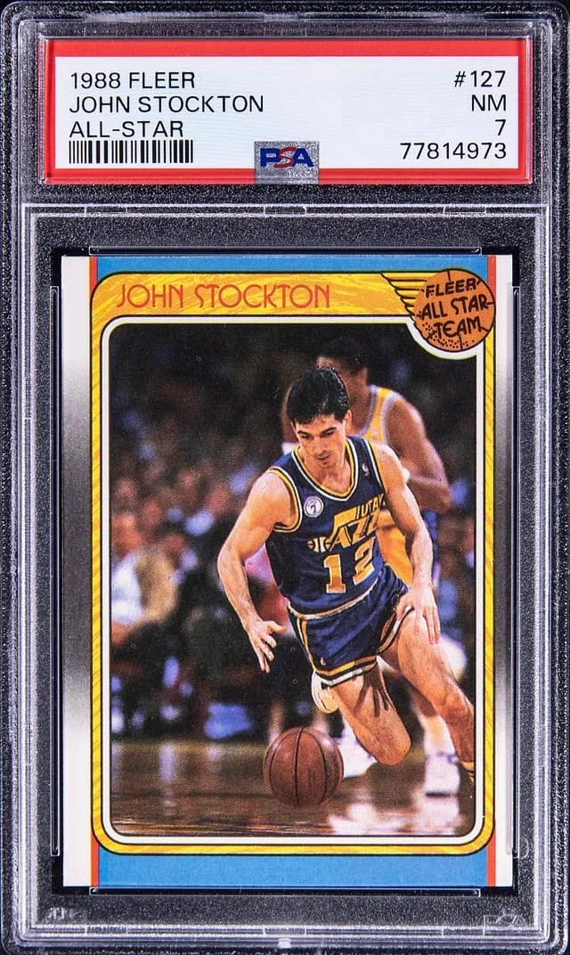 1988 Fleer John Stockton All-Star #127 card image