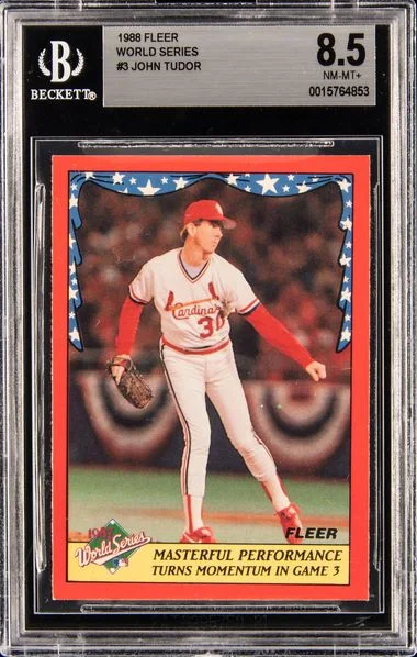 1988 Fleer John Tudor World Series #3 card image