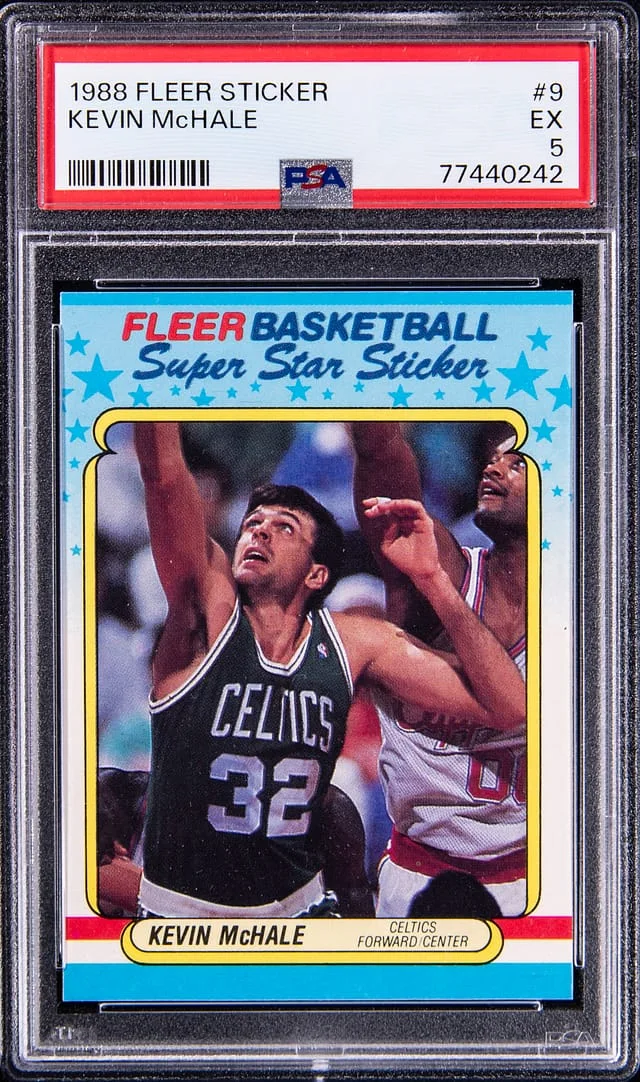 1988 Fleer Kevin McHale Sticker #9 card image