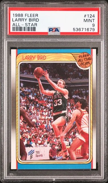 1988 Fleer Larry Bird All-Star #124 card image