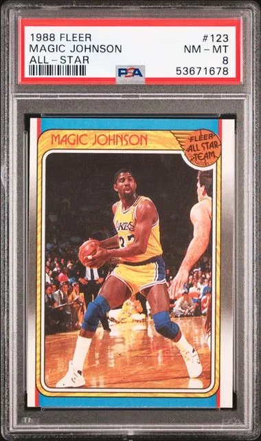 1988 Fleer Magic Johnson All-Star #123 card image