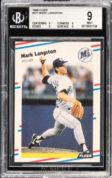 1988 Fleer Mark Langston #377 card image