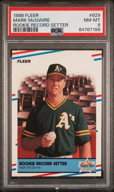 1988 Fleer Mark Mcgwire Record Setter #629 card image