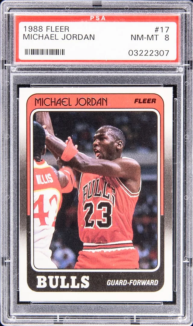 1988 Fleer Michael Jordan #17 card image
