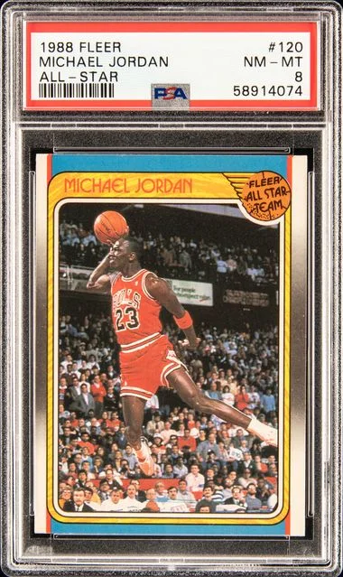 1988 Fleer Michael Jordan All-Star #20 card image