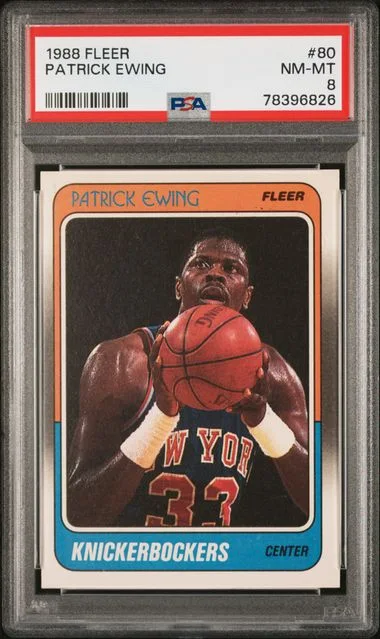 1988 Fleer Patrick Ewing #80 card image