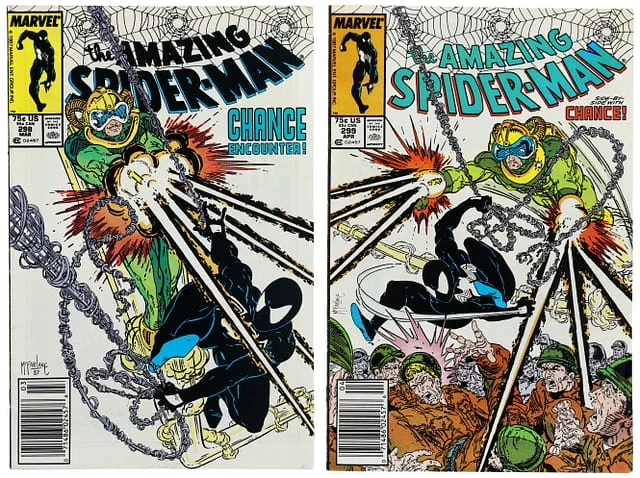 1988 Marvel) 2 Books - Raw - 1st Todd McFarlane ASM Cover Art, Cameo Appearance of Eddie Brock, Venom Cameo #1st card image