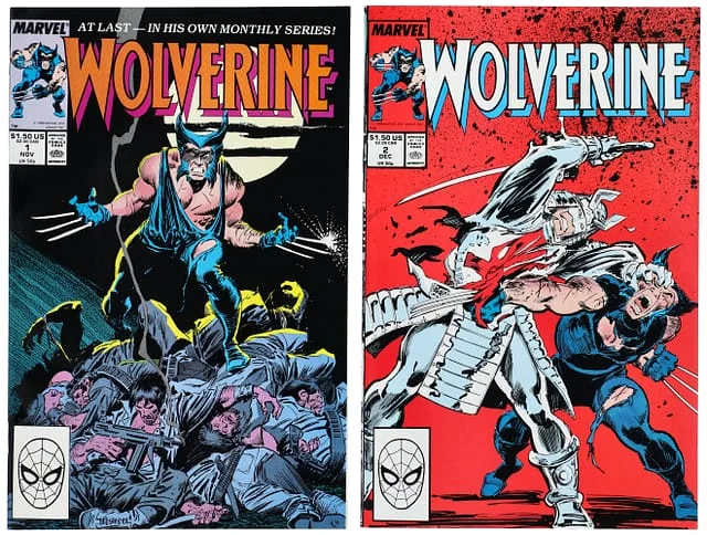 1988 Marvel) 2 Books - Raw Wolverine as #1st card image