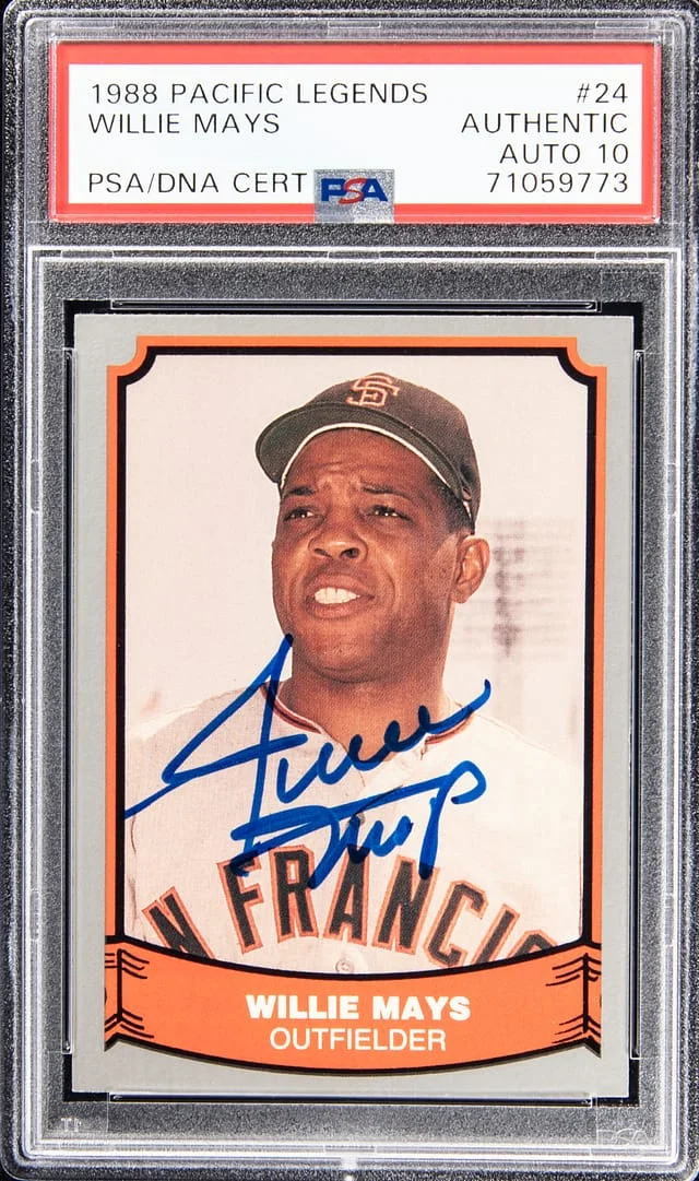1988 Pacific Legends Willie Mays #24 card image