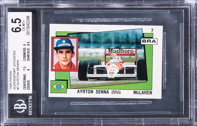 1988 Panini Ayrton Senna Supersport Stickers #7 card image