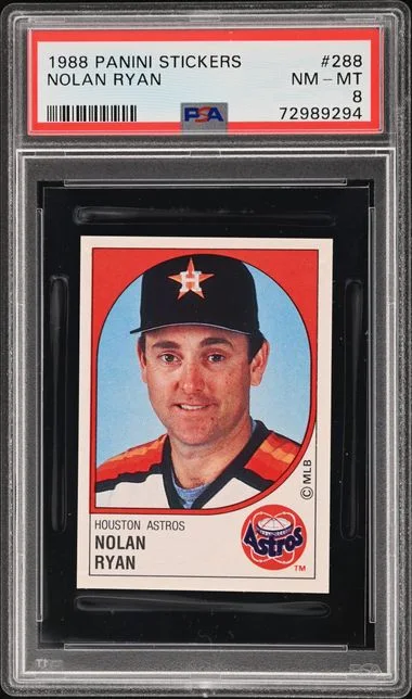 1988 Panini Nolan Ryan Stickers #288 card image