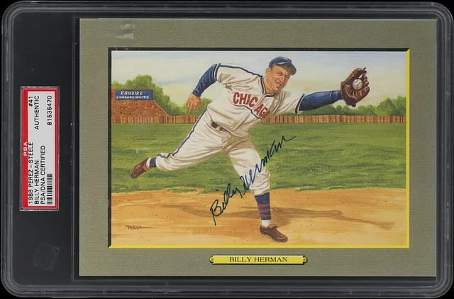 1988 Perez-Steele Great Moments Postcard Billy Herman #41 card image