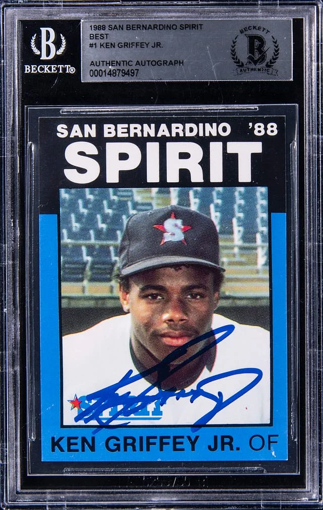 1988 San Bernardino Spirit Best Ken Griffey Jr. #1 card image