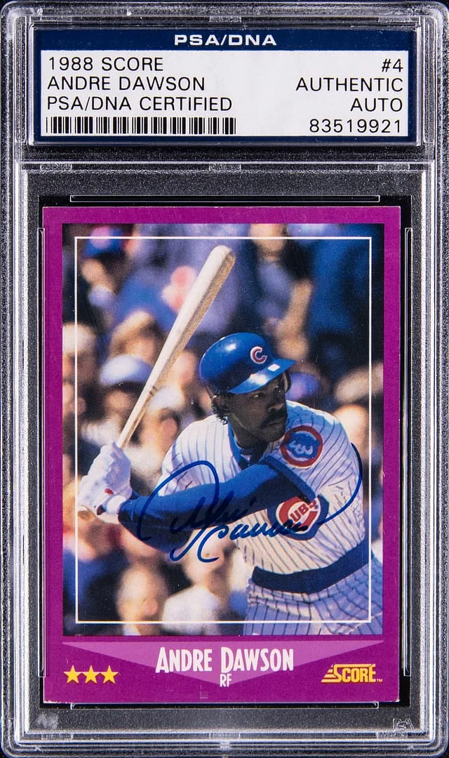 1988 Score Andre Dawson #4 card image