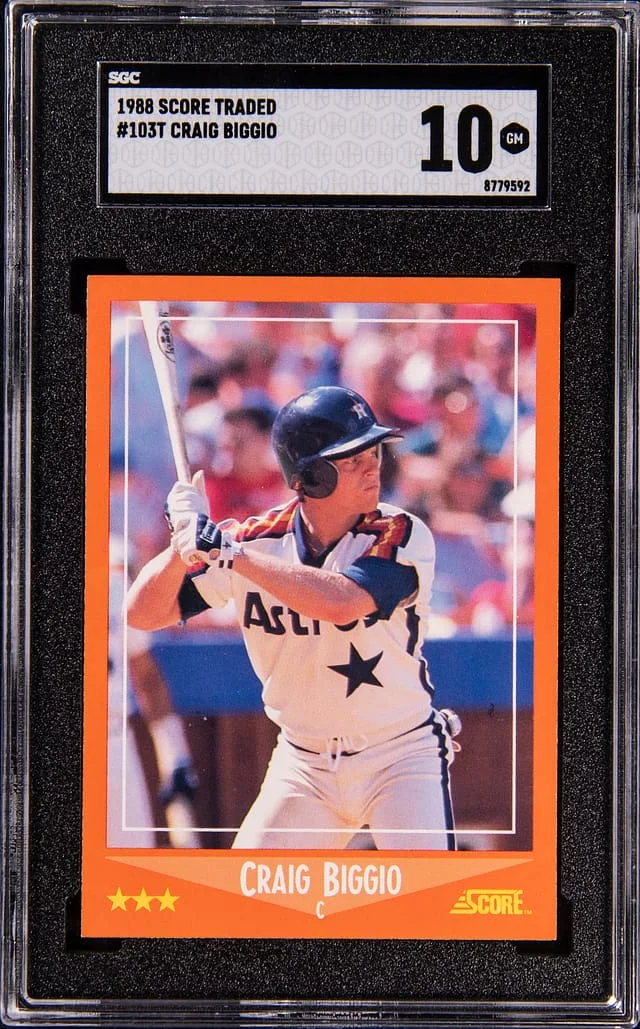 1988 Score Craig Biggio Traded #103T card image