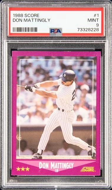 1988 Score Don Mattingly #1 card image