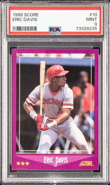 1988 Score Eric Davis #10 card image