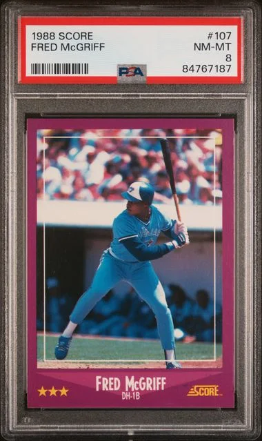 1988 Score Fred McGriff #107 card image