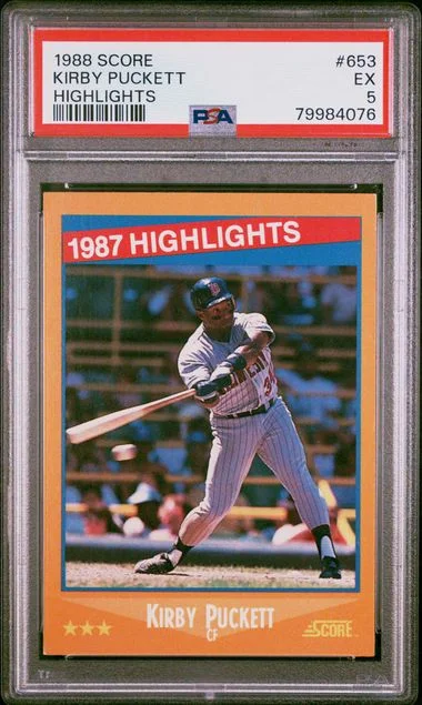 1988 Score Kirby Puckett Highlights #653 card image