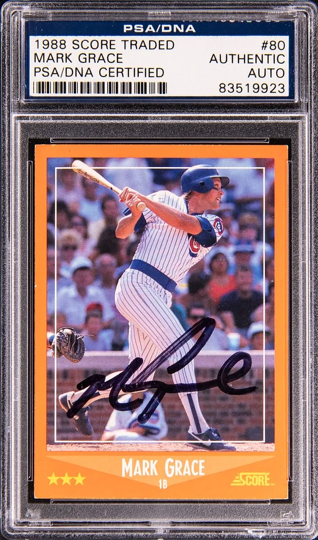 1988 Score Mark Grace Traded #80 card image