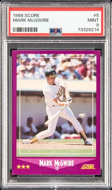 1988 Score Mark McGwire #5 card image