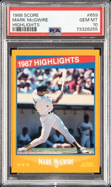 1988 Score Mark McGwire Highlights #659 card image