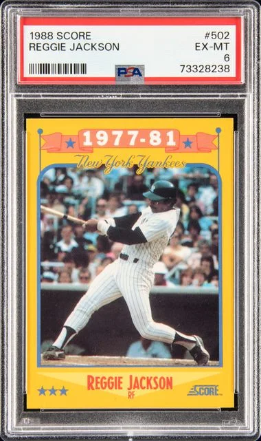 1988 Score Reggie Jackson #502 card image