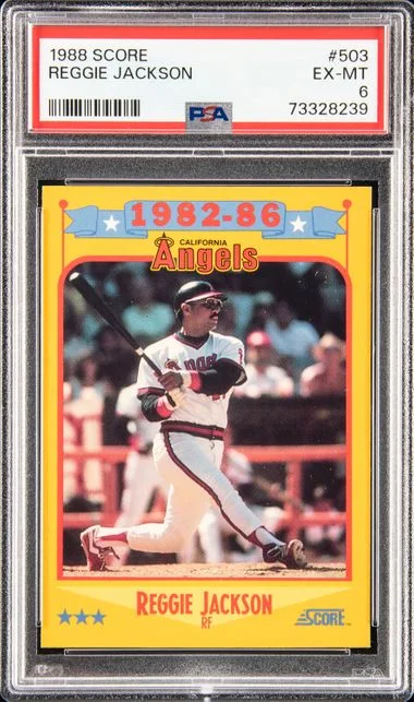 1988 Score Reggie Jackson #503 card image