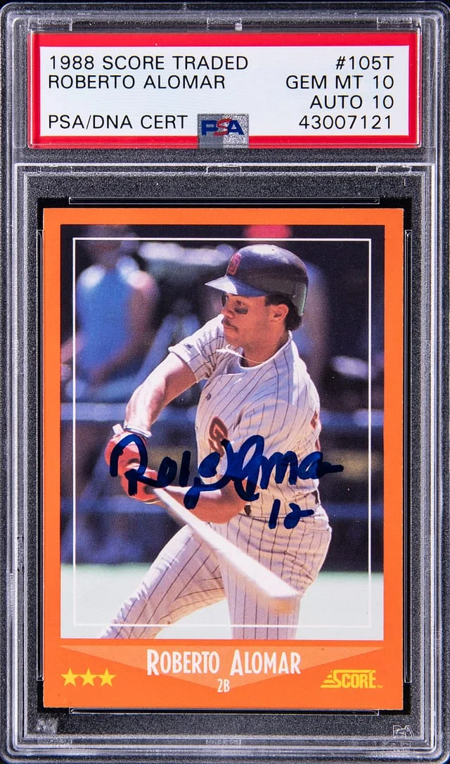 1988 Score Roberto Alomar Traded #105T card image