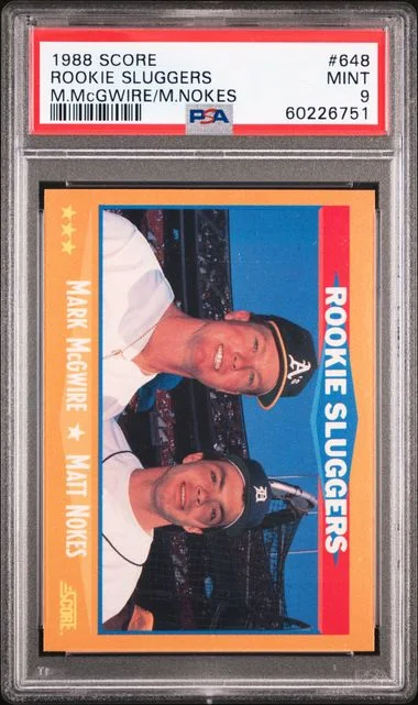 1988 Score Sluggers M.Mcgwire/M.Nokes #648 card image