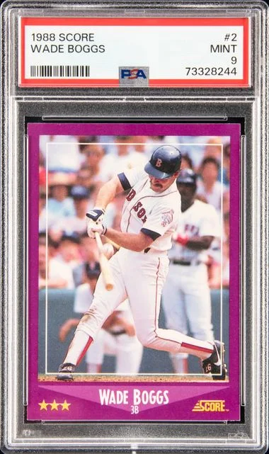 1988 Score Wade Boggs #2 card image