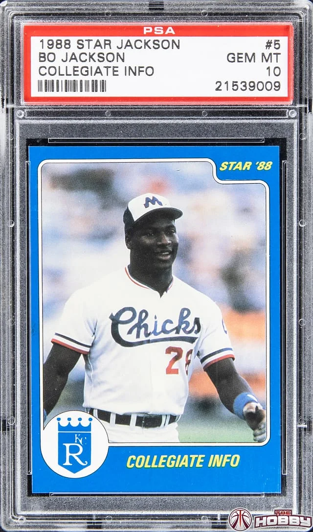 1988 Star Jackson Collegiate Info Bo Jackson #3 card image