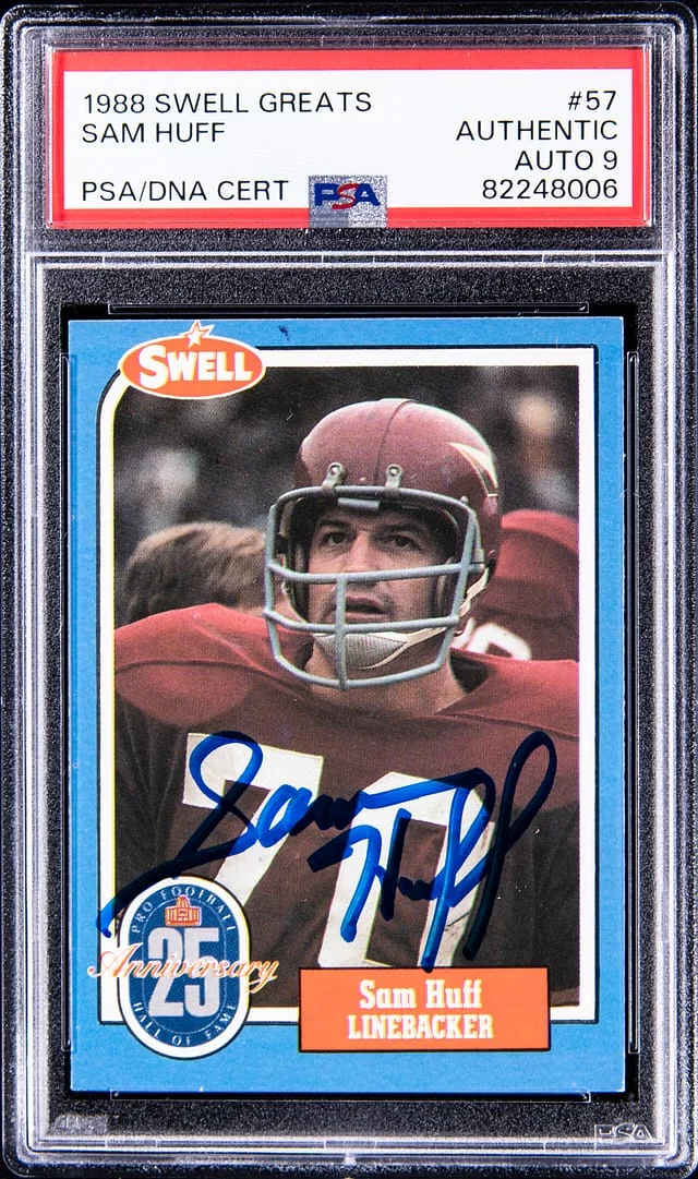 1988 Swell Greats Sam Huff #57 card image