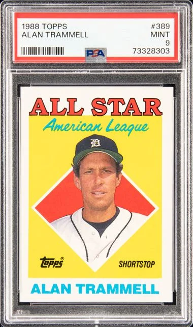 1988 Topps Alan Trammell #389 card image