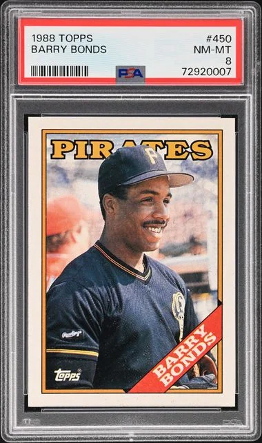 1988 Topps Barry Bonds #450 card image