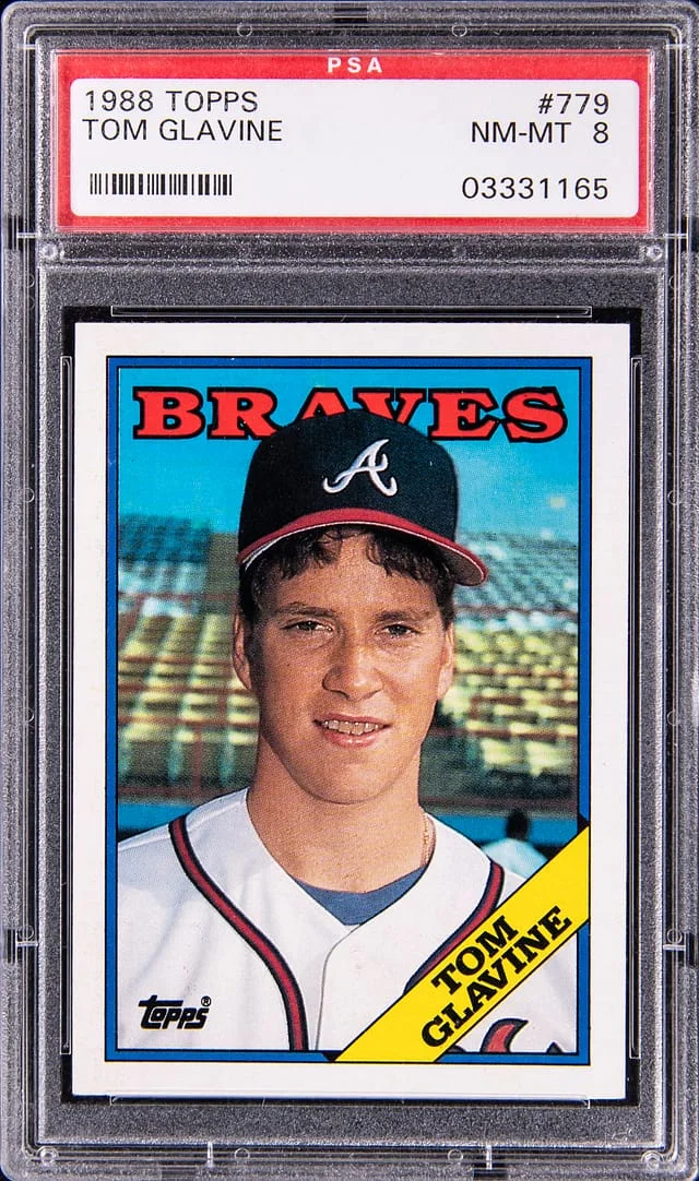 1988 Topps Baseball Tom Glavine #779 card image