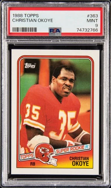 1988 Topps Christian Okoye #363 card image