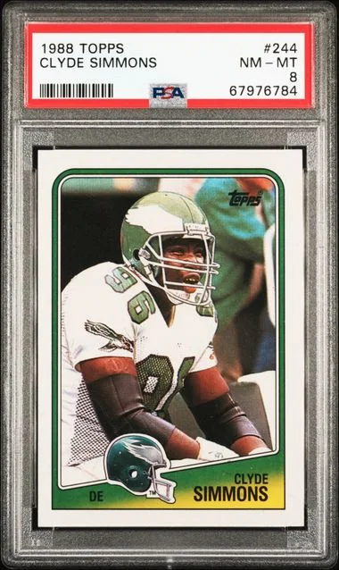 1988 Topps Clyde Simmons #244 card image