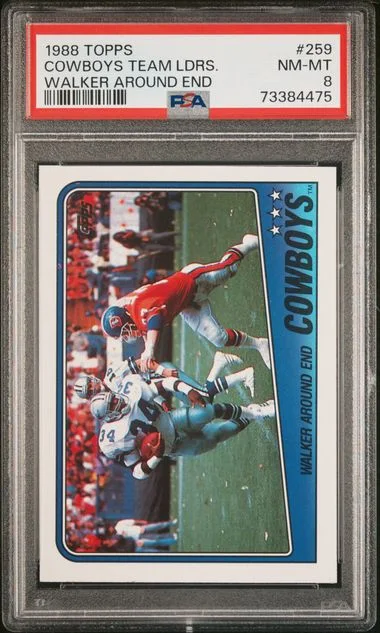 1988 Topps Cowboys Team Ldrs. Walker Around End #259 card image