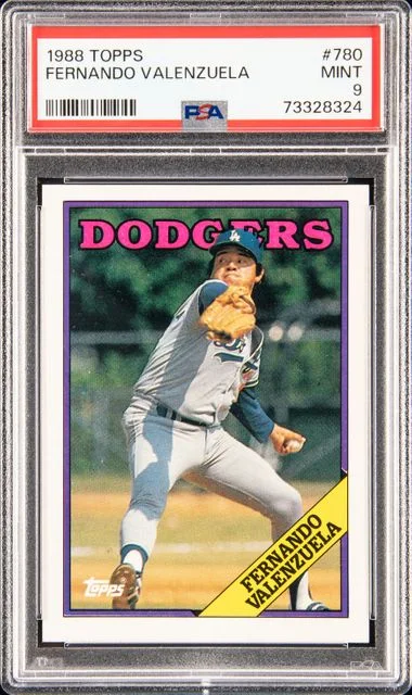 1988 Topps Fernando Valenzuela #780 card image
