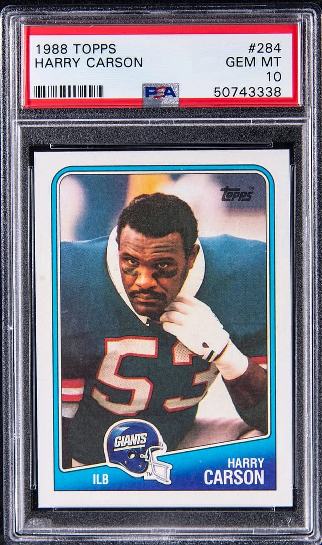 1988 Topps Harry Carson #284 card image