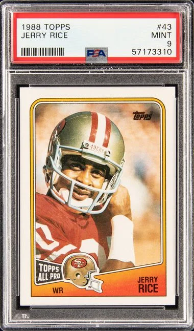 1988 Topps Jerry Rice #43 card image